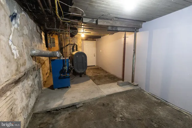 a view of storage and utility room