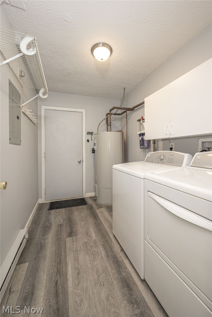 5203 Cline Road Kent, OH 44240 - Photo 16 of 35 Utility room with wood-finish flooring, overhead wire shelving, and overhead flush-mount lighting