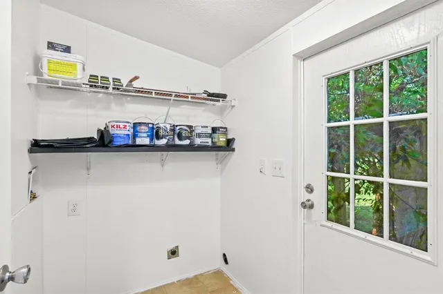 a close view of utility room