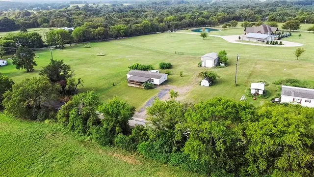 a view of a lake with houses