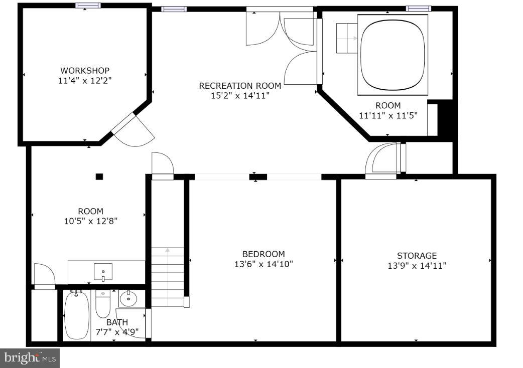 4210 Shoreham Beach Road Edgewater, MD 21037 - Photo 60 of 61 Lower Level Floorplan