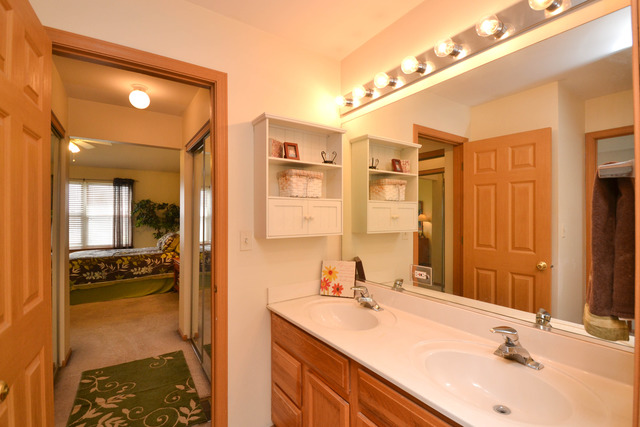 269 Grand Ridge Road, Unit 269 St. Charles, IL 60175 - Photo 14 of 25 a bathroom with a sink double vanity and a mirror