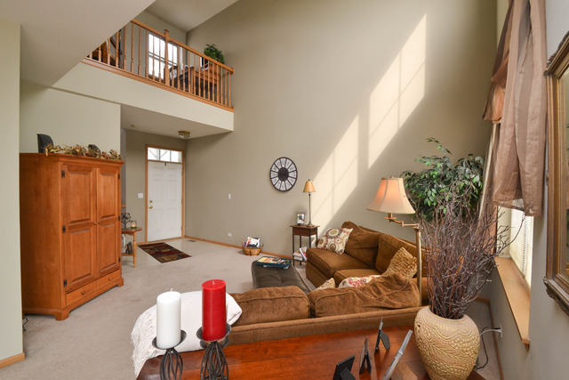 269 Grand Ridge Road, Unit 269 St. Charles, IL 60175 - Photo 3 of 25 a living room with furniture and a potted plant