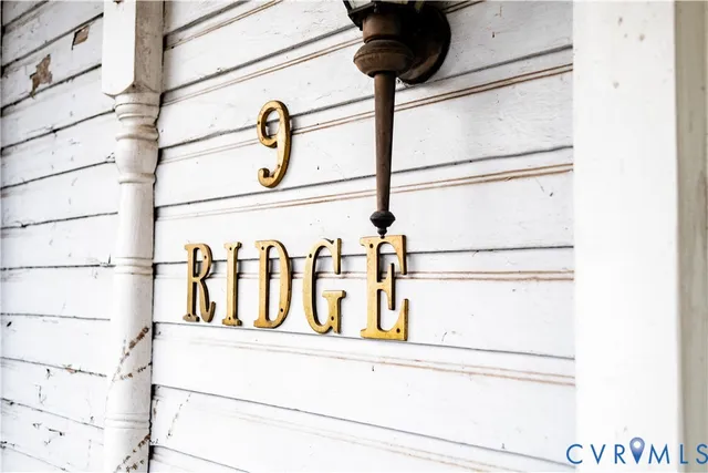 a view of a balcony with wooden floor