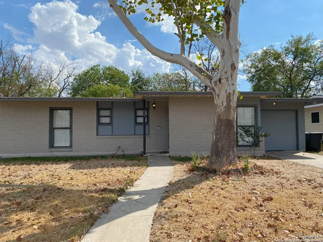 a backyard of a house