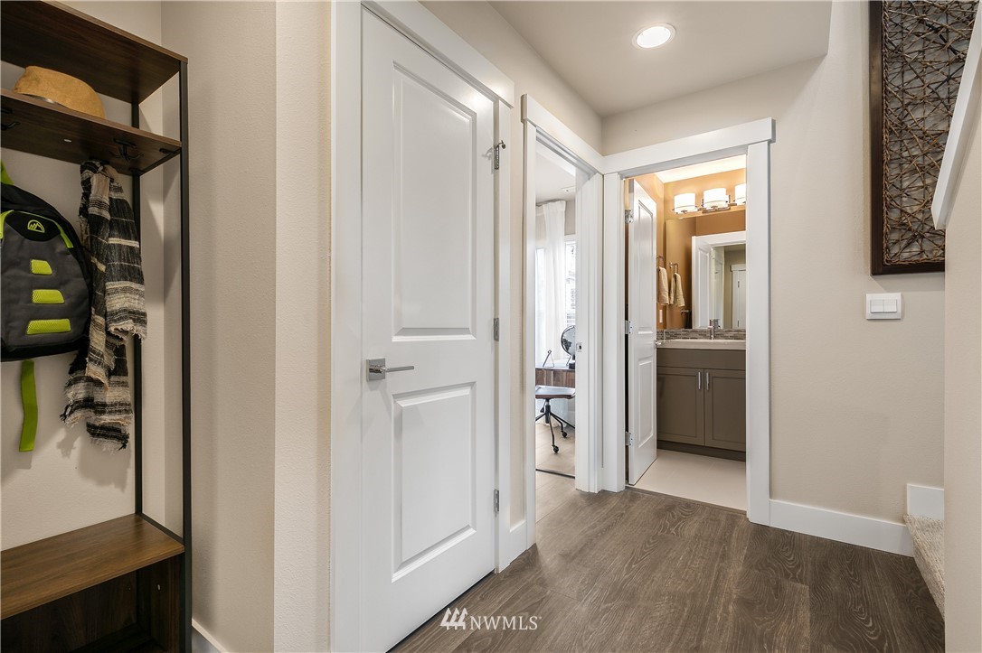 23118 88th Avenue West, Unit 3 Edmonds, WA 98026 - Photo 8 of 31 a view of a hallway with closet and a livingroom view