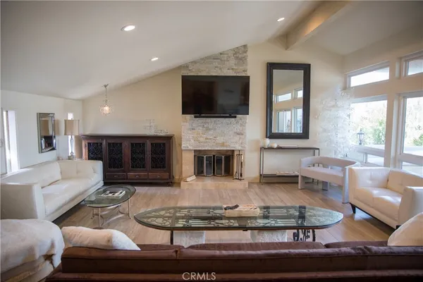 a patio with patio and garden