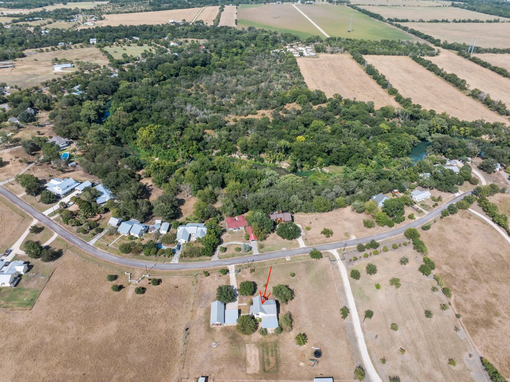 1100 Martindale Falls Road Martindale, TX 78655 - Photo 29 of 31 Aerial view of property's location with rural landscape
