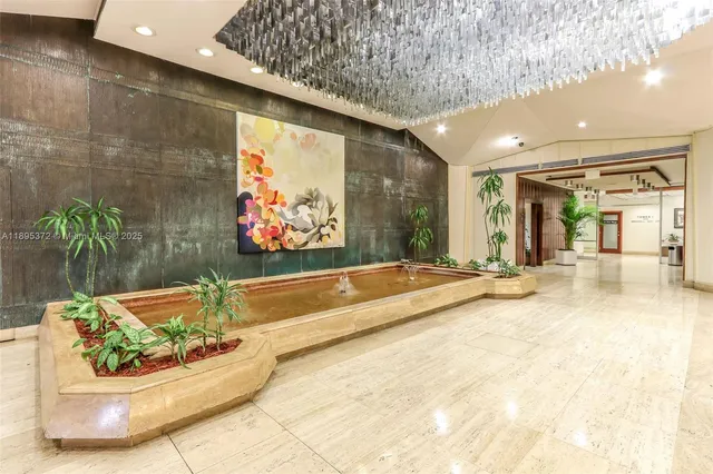 a view of a living room and bathroom