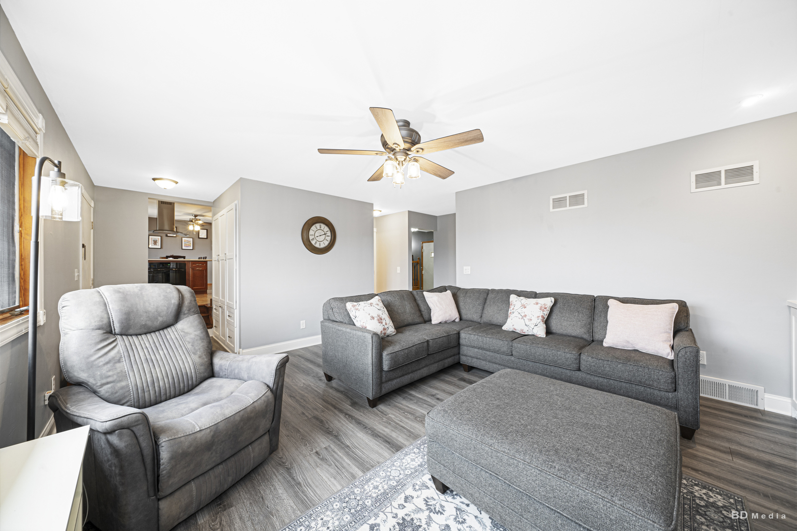 807 Maple Lane Peotone, IL 60468 - Photo 4 of 33 a living room with furniture and a large window