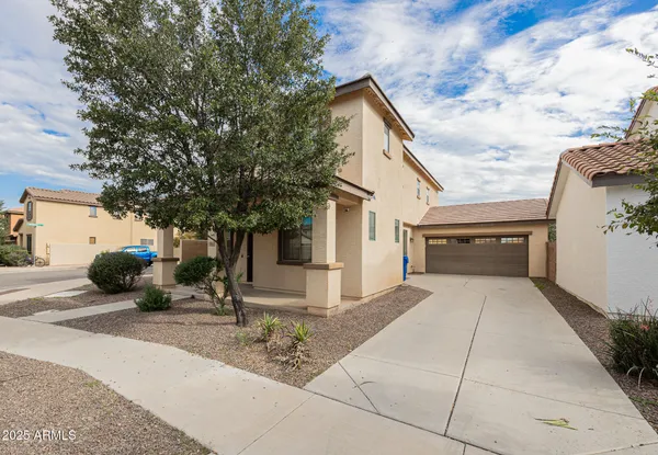 a view of a house with a outdoor space