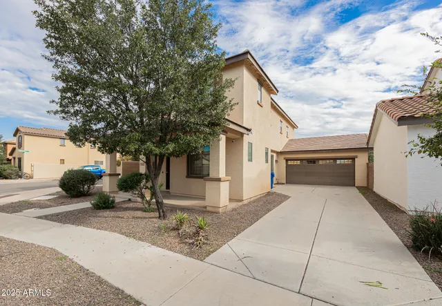 a view of a house with a outdoor space