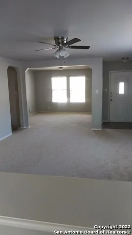 a view of an empty room