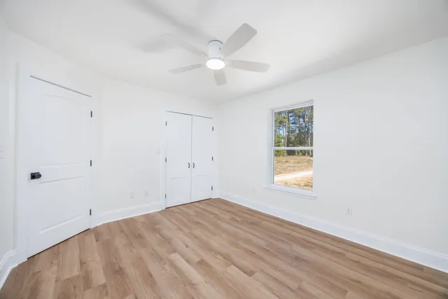 a view of a lake with a mountain in the back