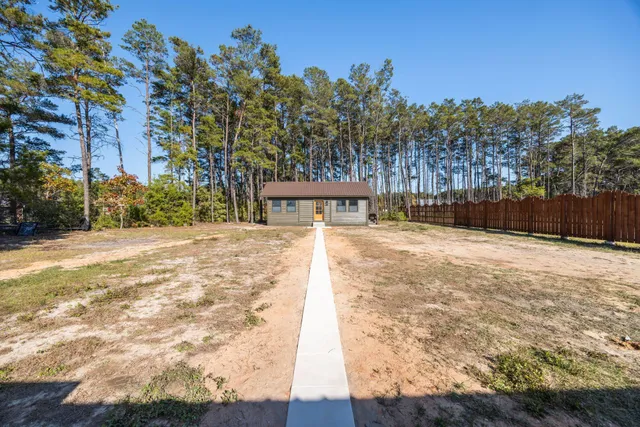 a view of a city with lots of green space