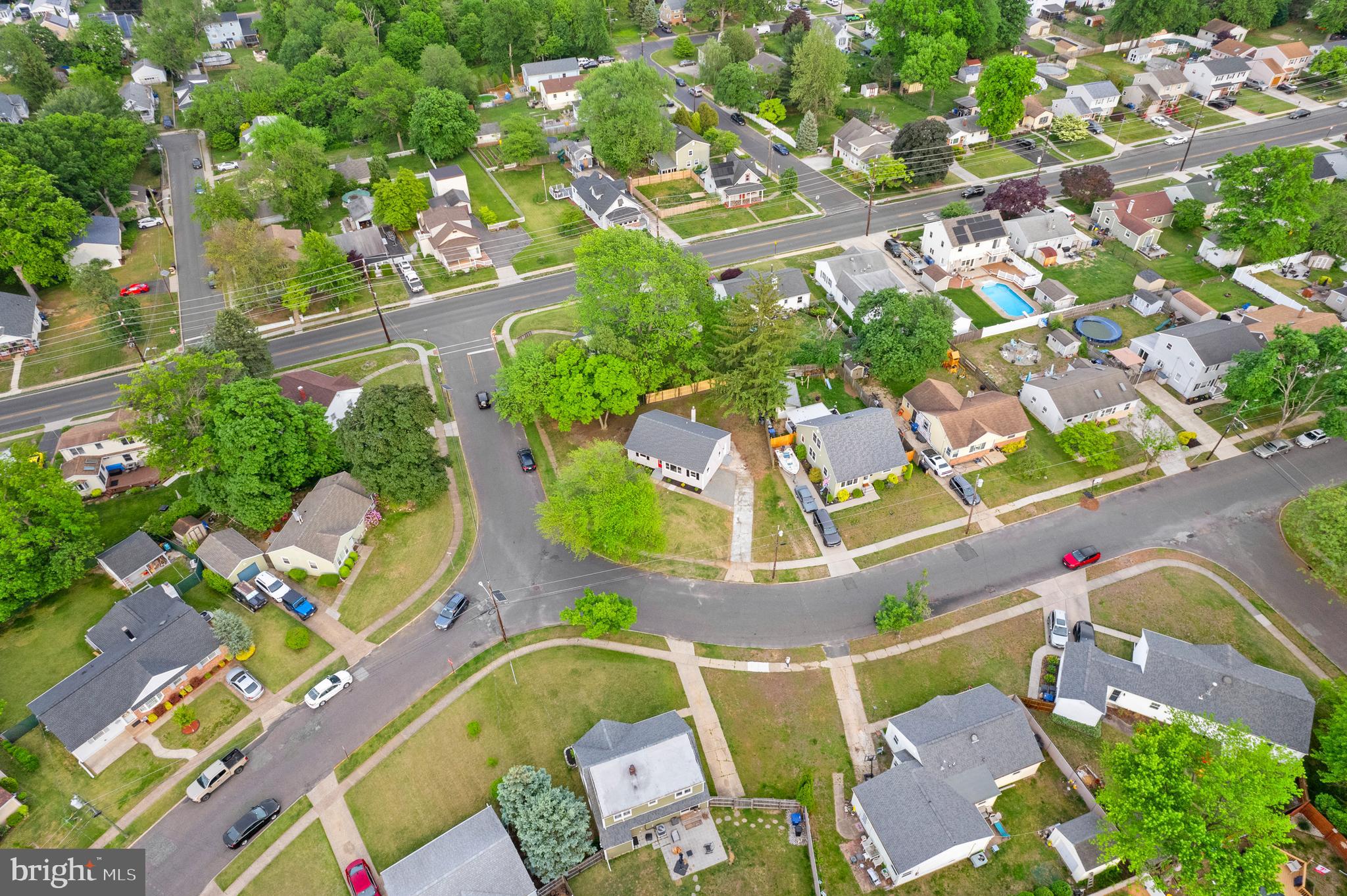 1 Gainor Avenue Maple Shade, NJ 08052 - Photo 24 of 27 an aerial view of residential house with outdoor space and swimming pool