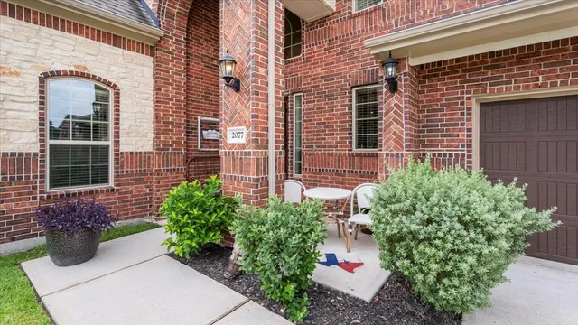 a front view of a house