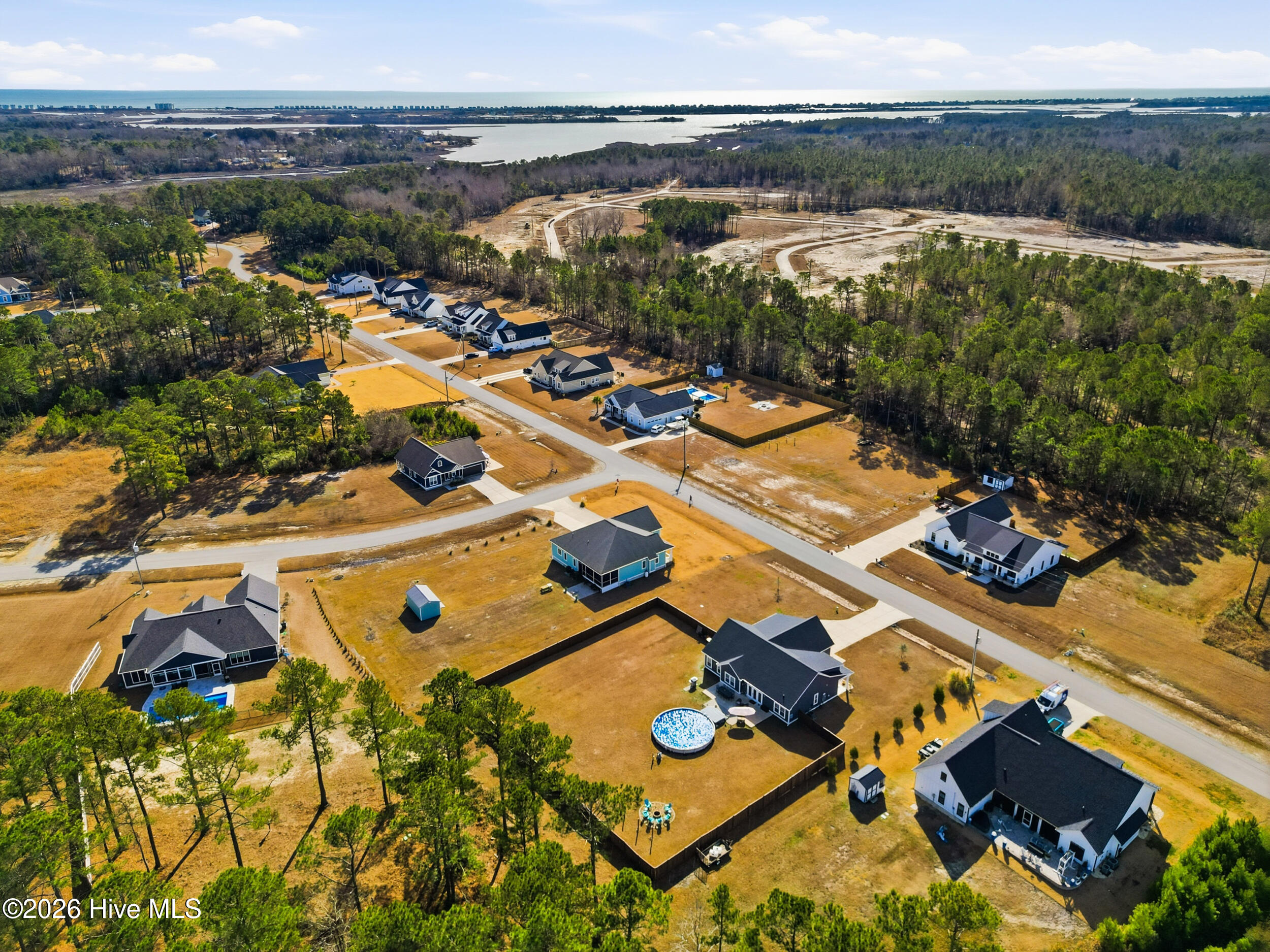 195 Gus Horne Road Holly Ridge, NC 28445 - Photo 44 of 44 48_aerialbackfar2