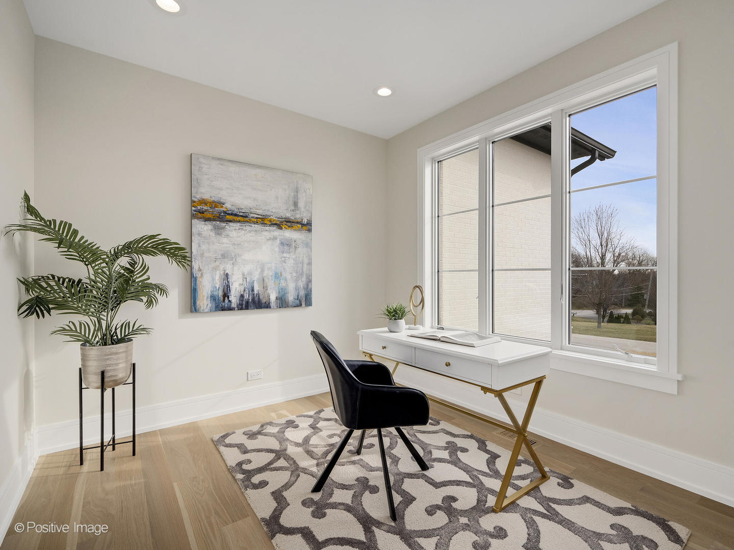 8302 Pleasant View Avenue Willow Springs, IL 60527 - Photo 20 of 45 a workspace with furniture and a potted plant