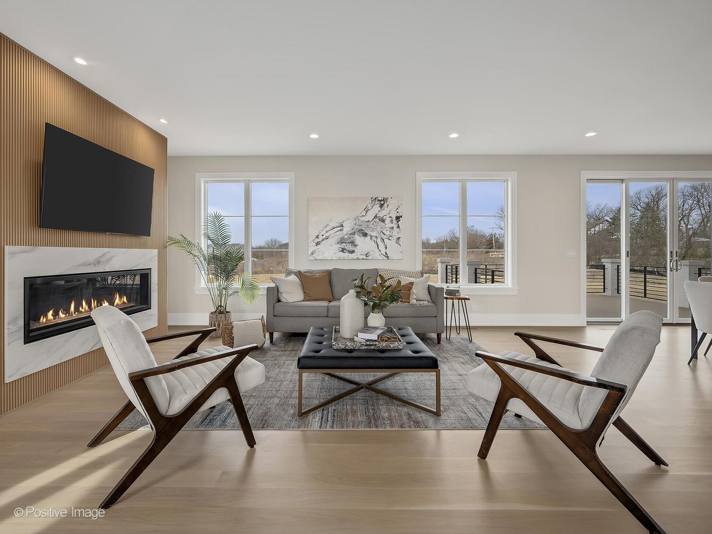 8302 Pleasant View Avenue Willow Springs, IL 60527 - Photo 7 of 45 a living room with furniture and a fireplace