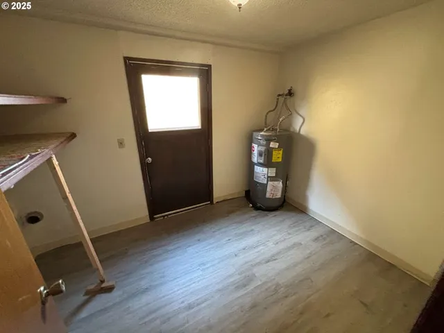 a view of storage and utility room