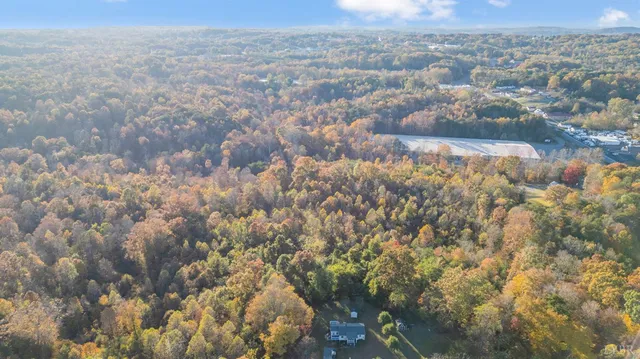 a view of city and mountain