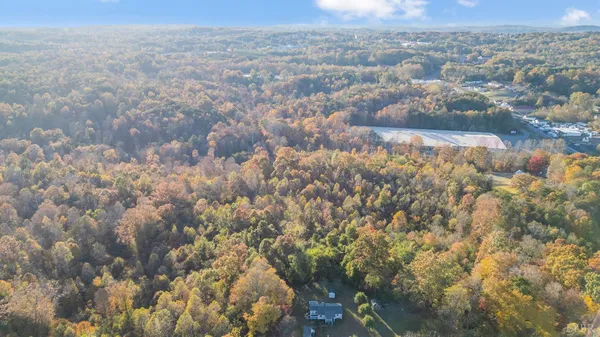 a view of city and mountain