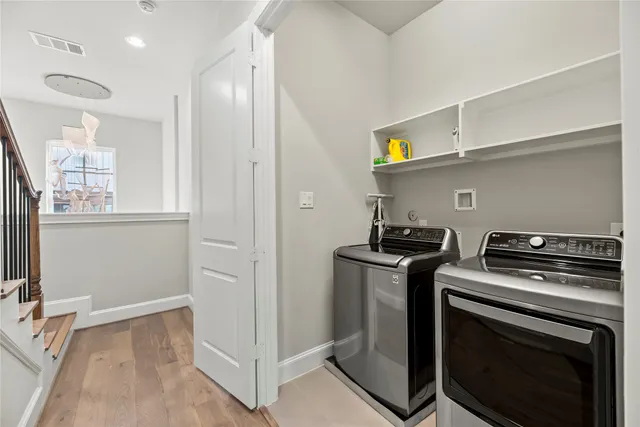 a view of a backyard with a garden