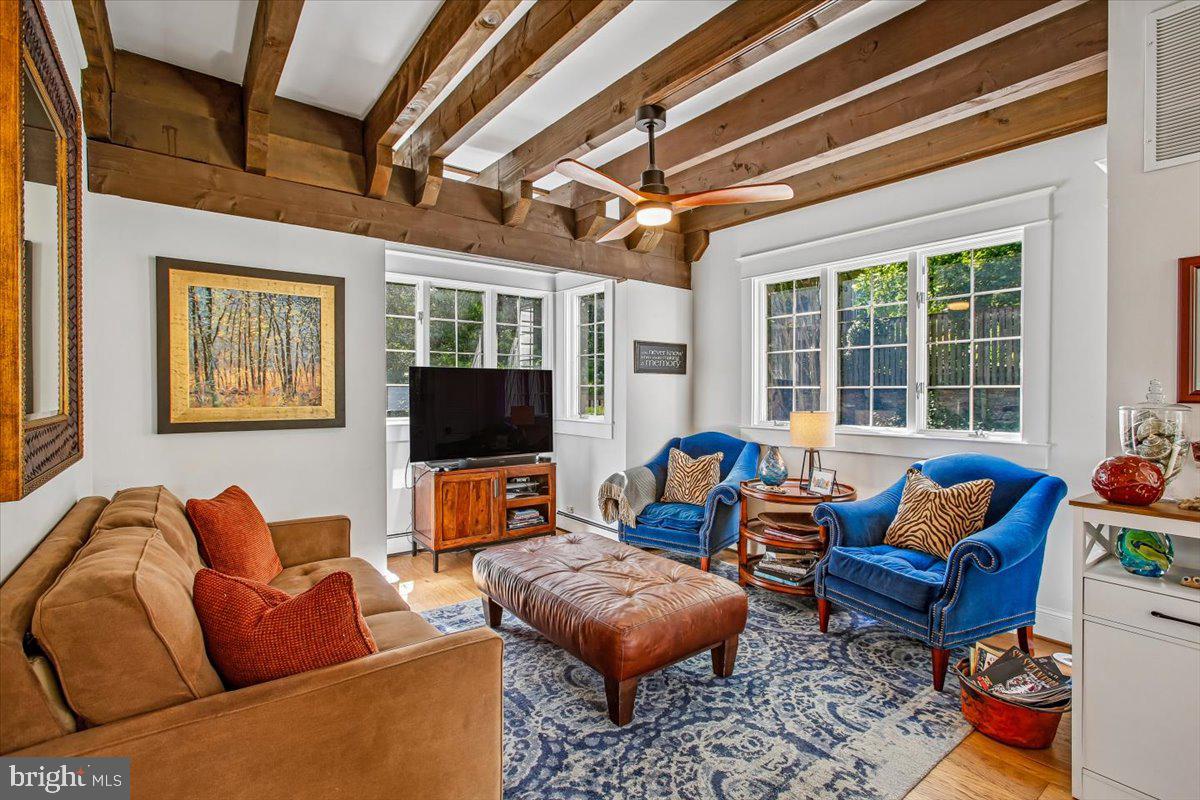 1909 Belfield Road Alexandria, VA 22307 - Photo 20 of 69 Charming living space with rustic beams.