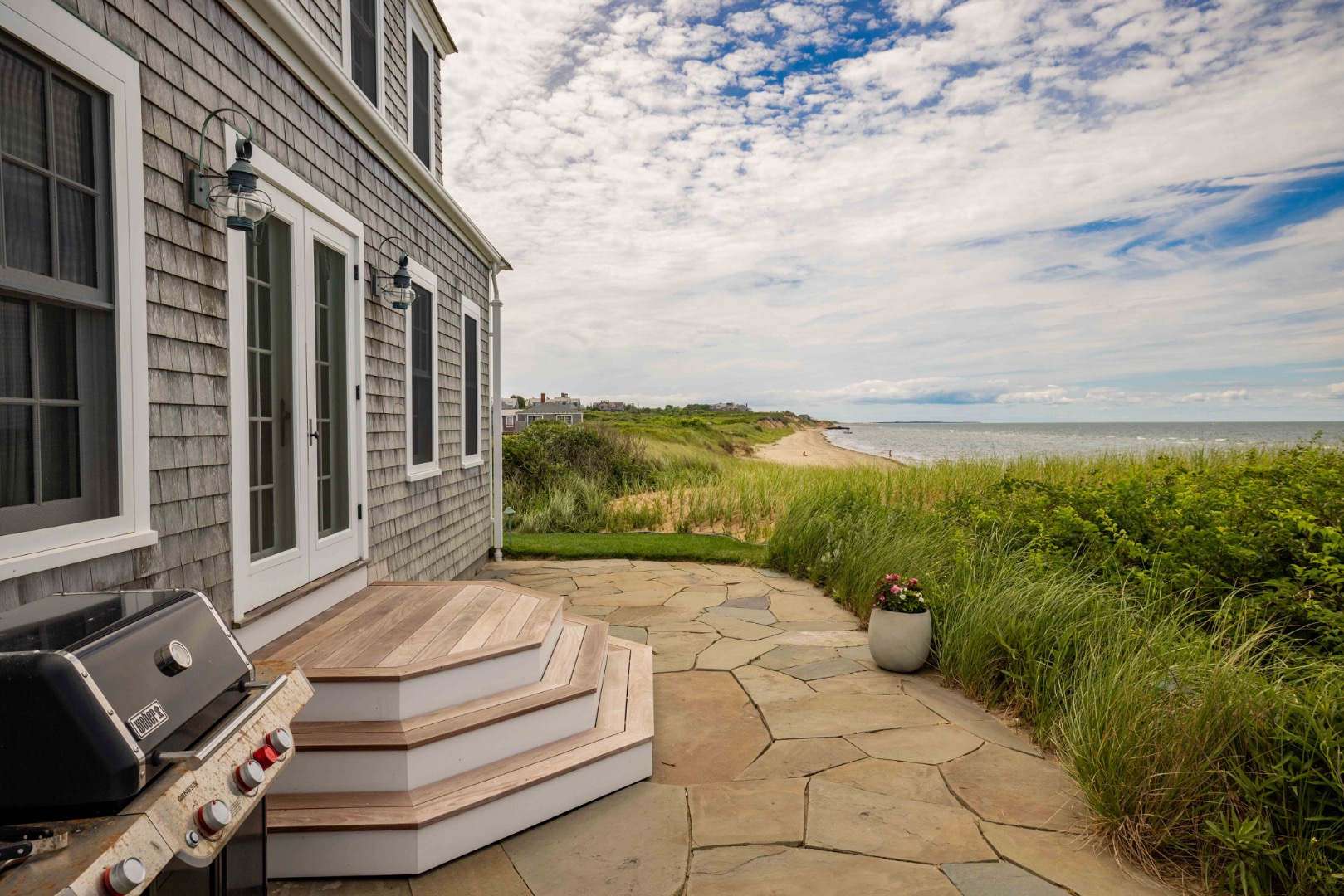 15 Hallowell Lane Nantucket, MA 02554 - Photo 19 of 22 a view of a terrace with furniture