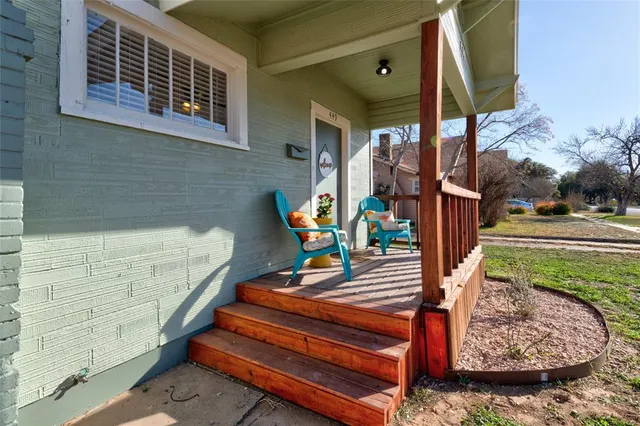 a view of outdoor space with seating