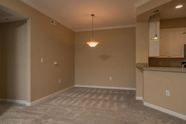 a view of an empty room