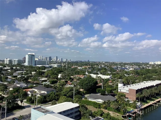 a view of sky from a balcony