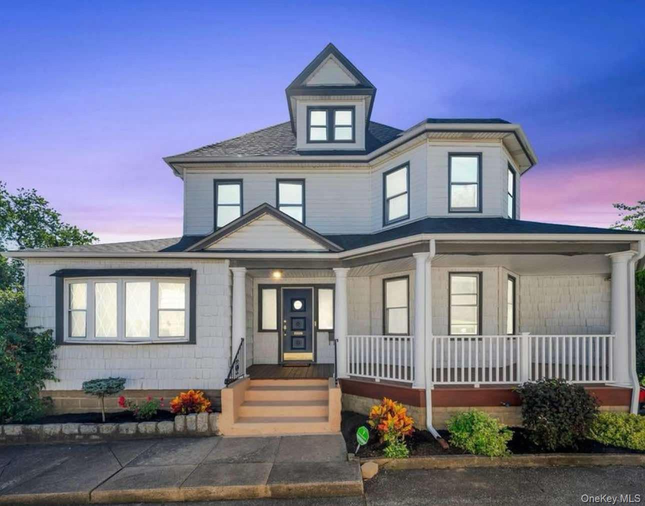 a front view of a house