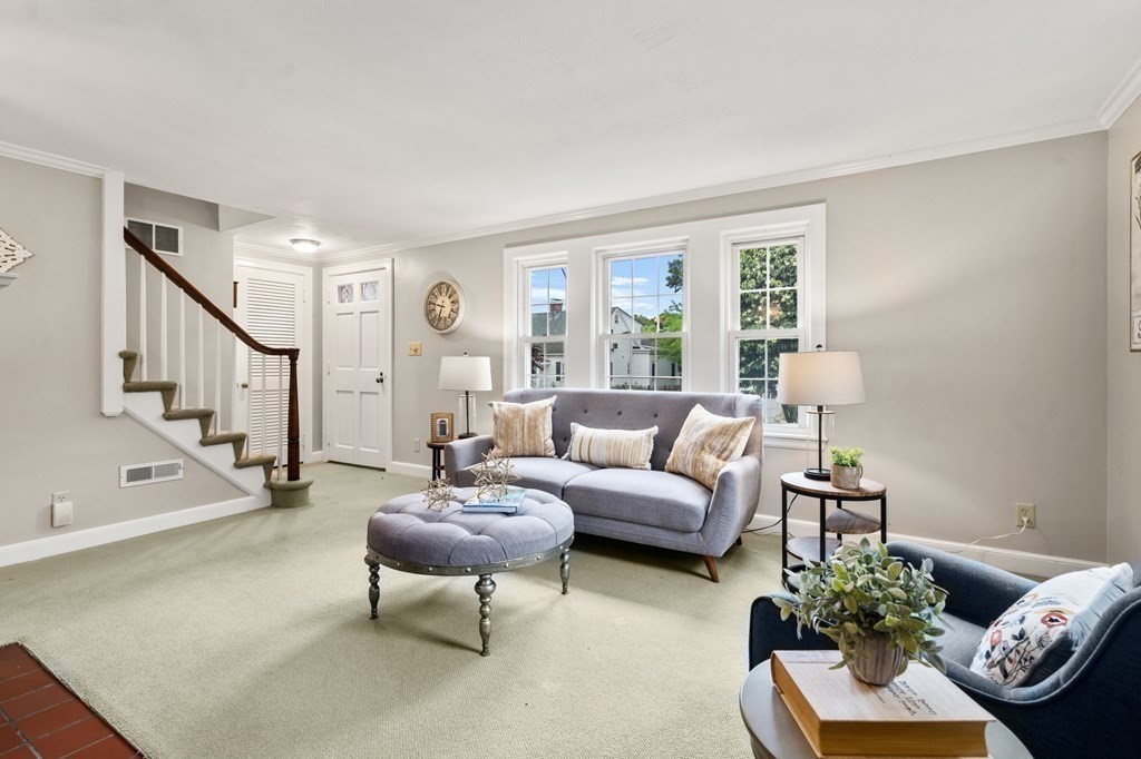 6 Stowecroft Road Arlington, MA 02474 - Photo 3 of 17 a living room with furniture and wooden floor