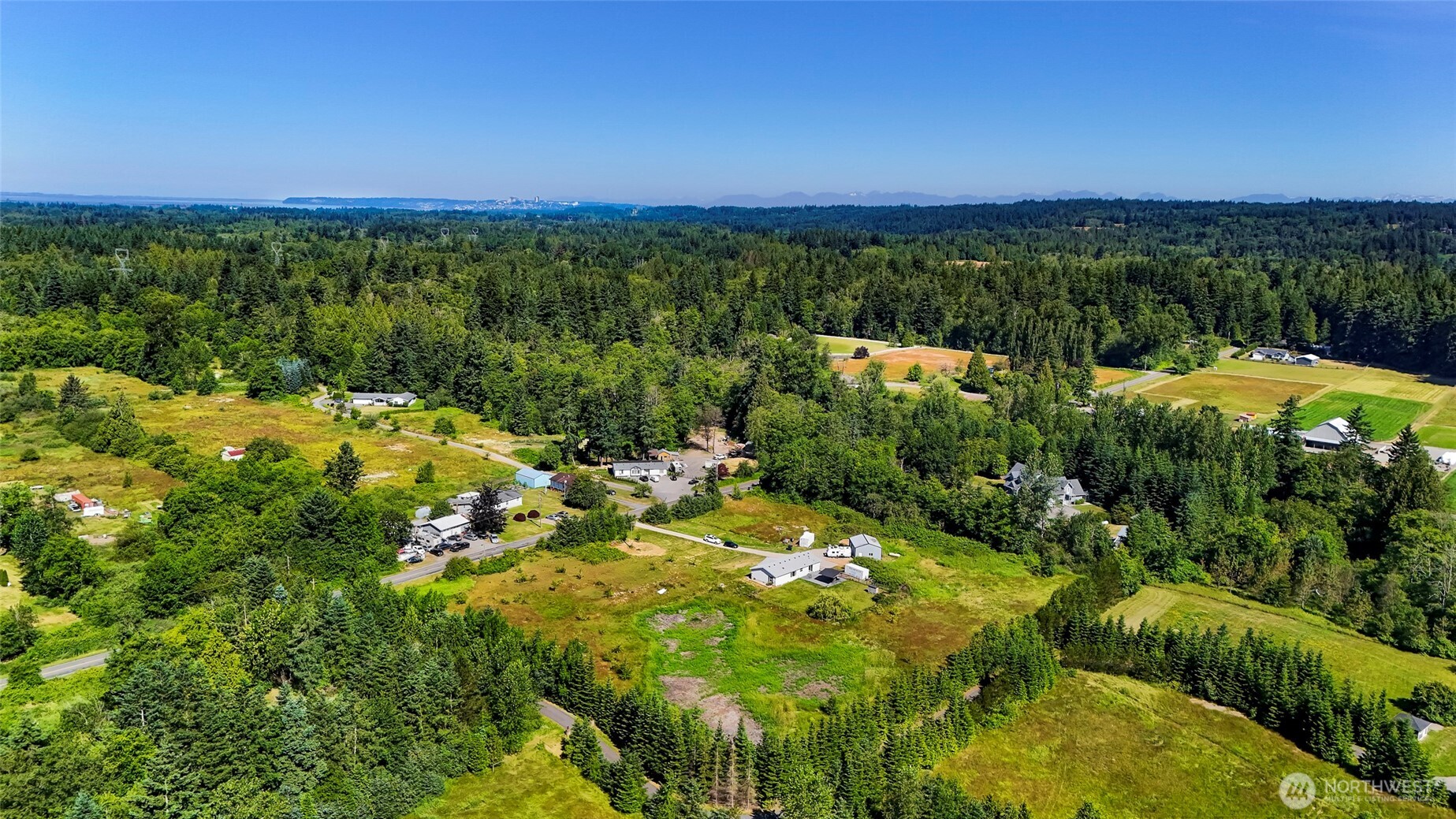 8654 Valley View Road Custer, WA 98240 - Photo 38 of 40 a view of a lake with a city