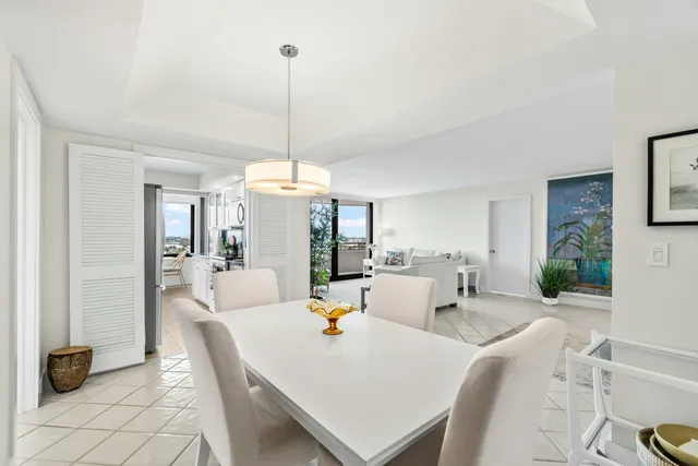 a view of a dining room and livingroom