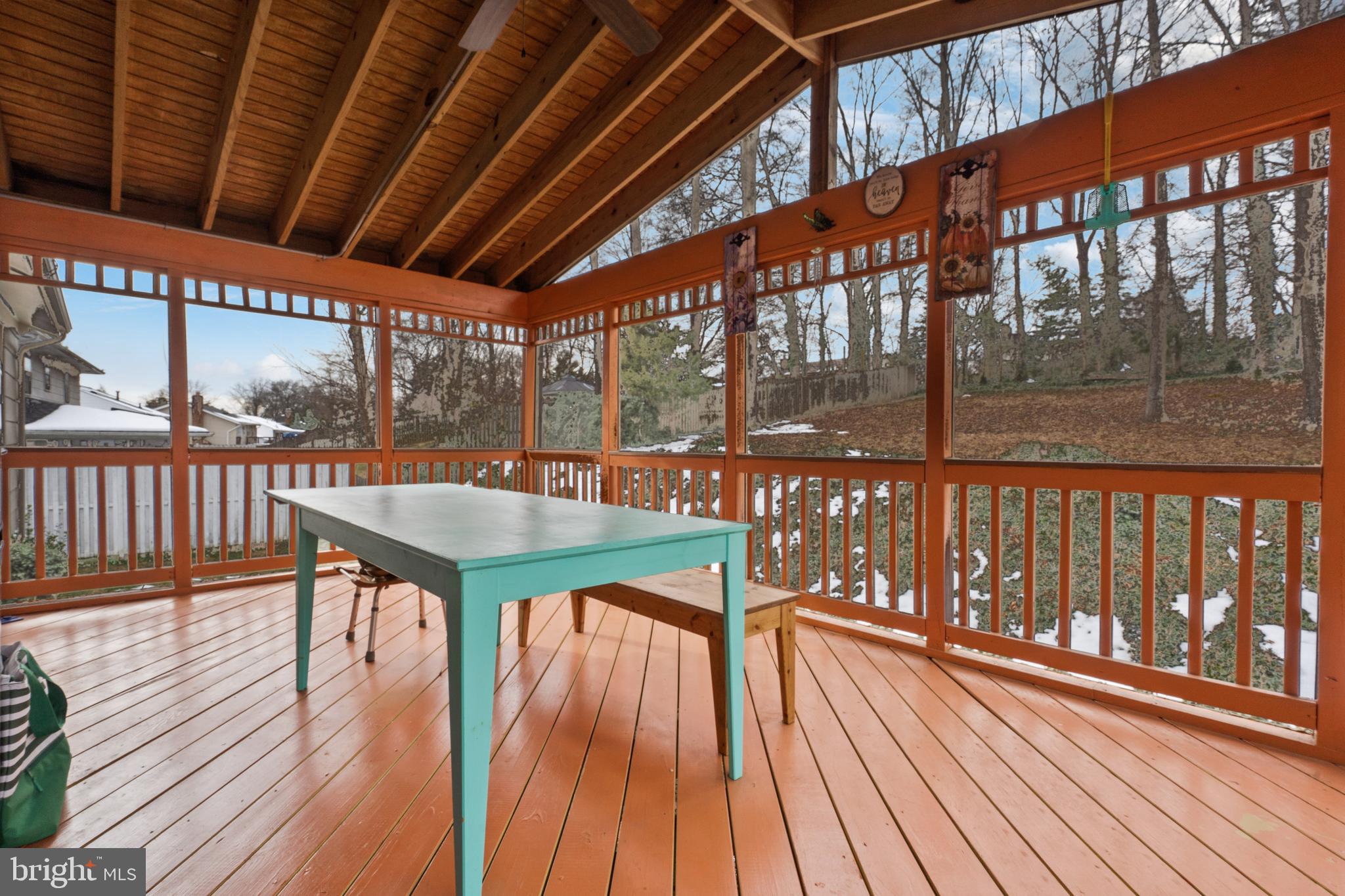 8702 Gateshead Road Alexandria, VA 22309 - Photo 32 of 42 a view of a balcony with wooden floor
