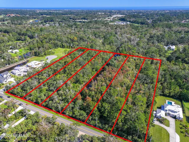 a view of a lush green space