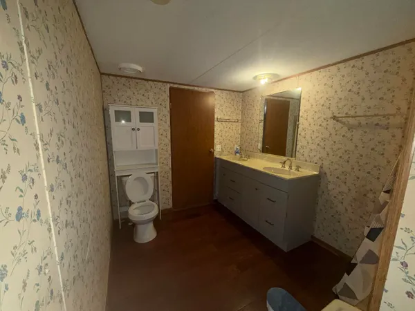 a view of a small space built in the kitchen