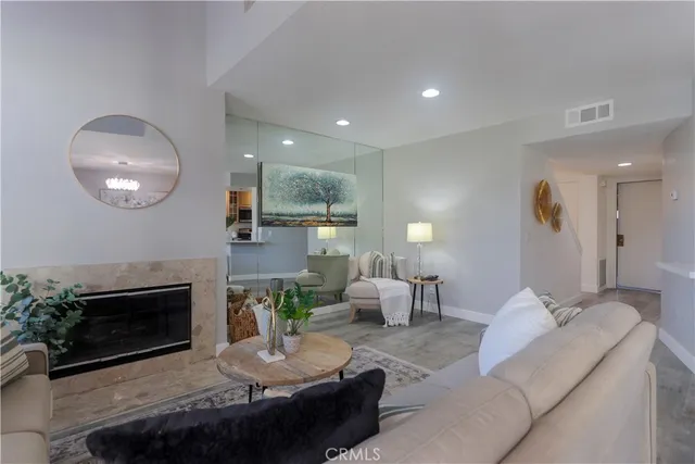 a kitchen with a sink and refrigerator