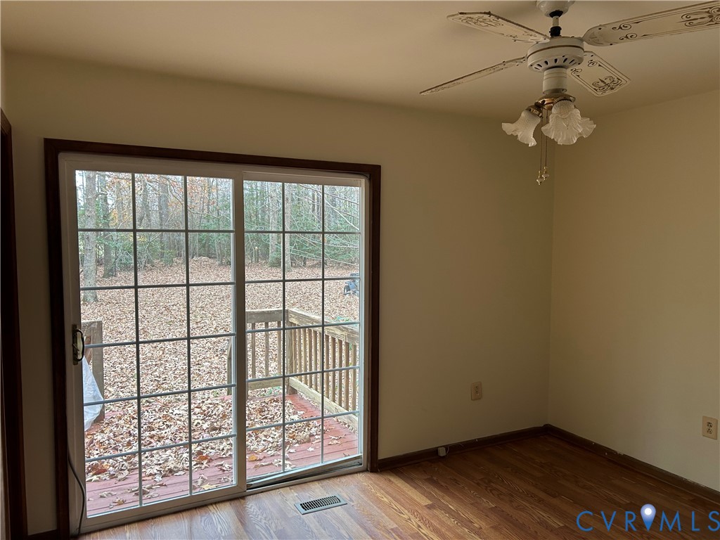 358 Edgar Lane Elberon, VA 23846 - Photo 12 of 22 Main Bedroom with entrance/exit to private deck