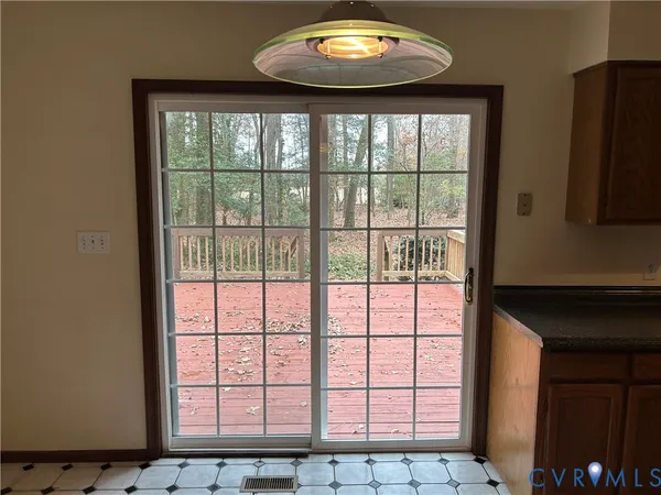 a view of front door