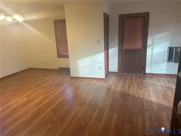 wooden floor in an empty room