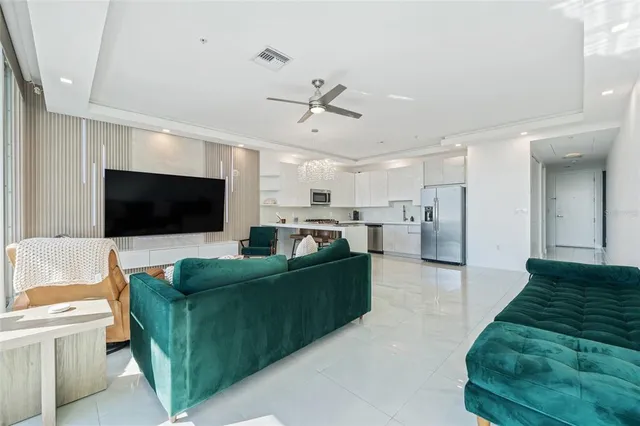 a view of a balcony with two chairs