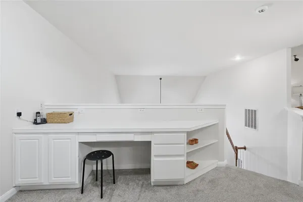 a view of cabinets and entryway