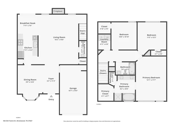 $493,000 | 456 Old Towne Drive, Brentwood, TN 37027
