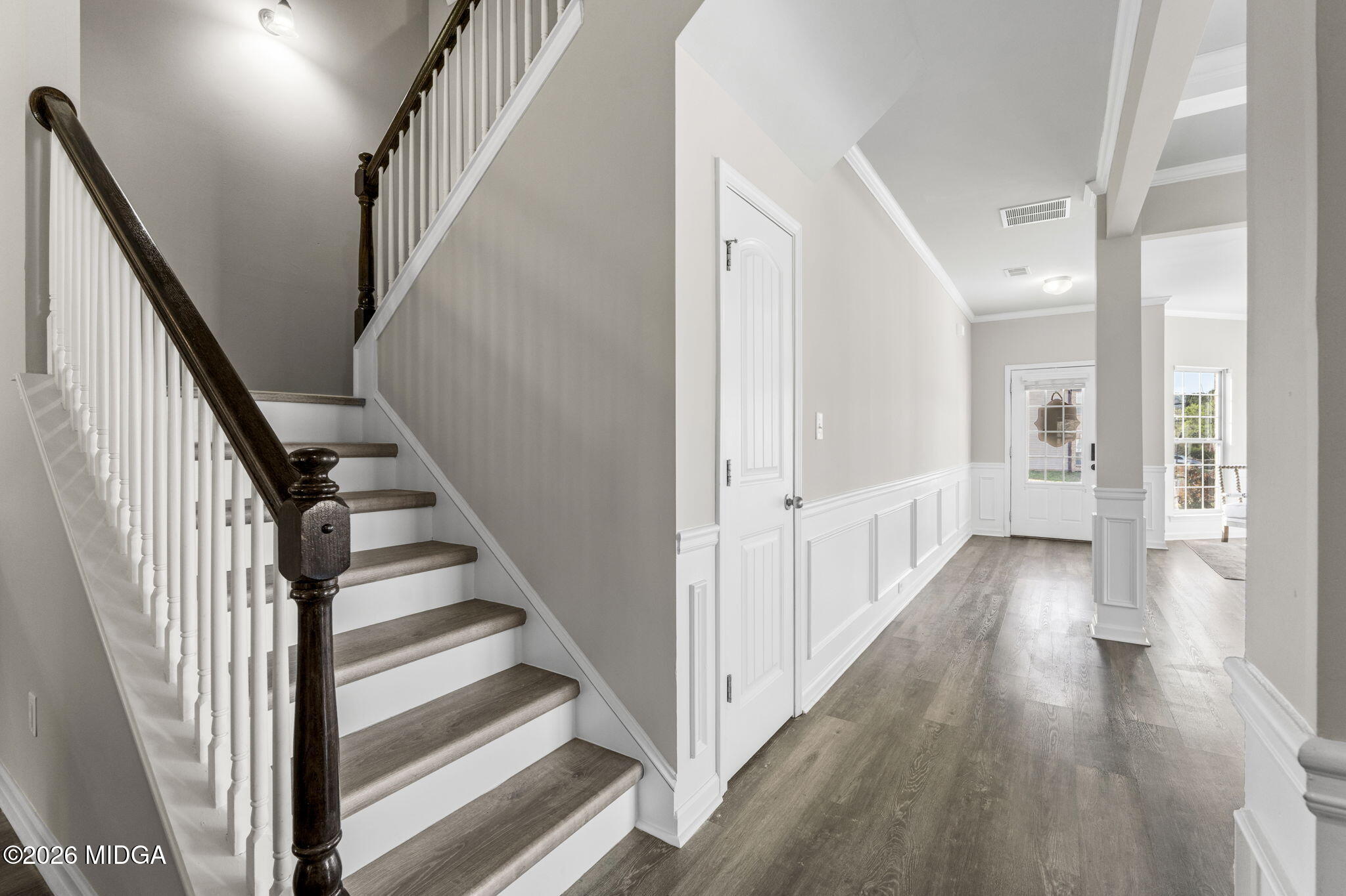 184 Amelia Drive, Unit 162 Byron, GA 31008 - Photo 14 of 46 a view of a hallway with wooden floor and entryway