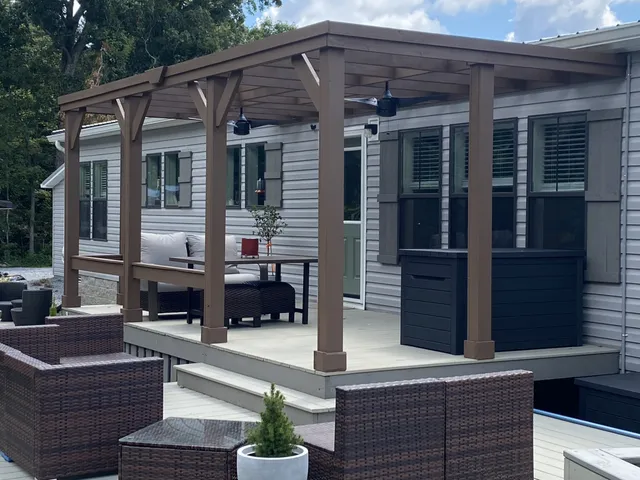 a front view of a house with glass windows