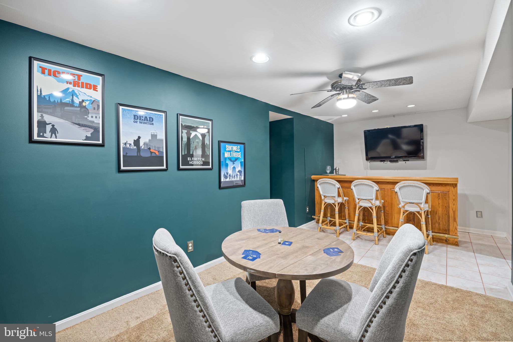 8255 Colling Ridge Court Alexandria, VA 22308 - Photo 43 of 49 game room w/ bar
